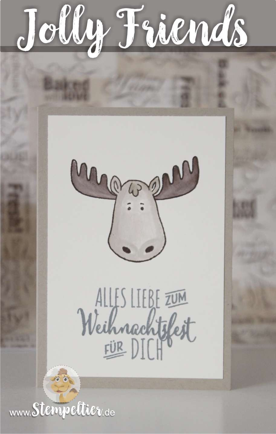 jolly friends by stampin up winter 2016 sneak peek vorschau Elch moose tannenzauber Stempeltier