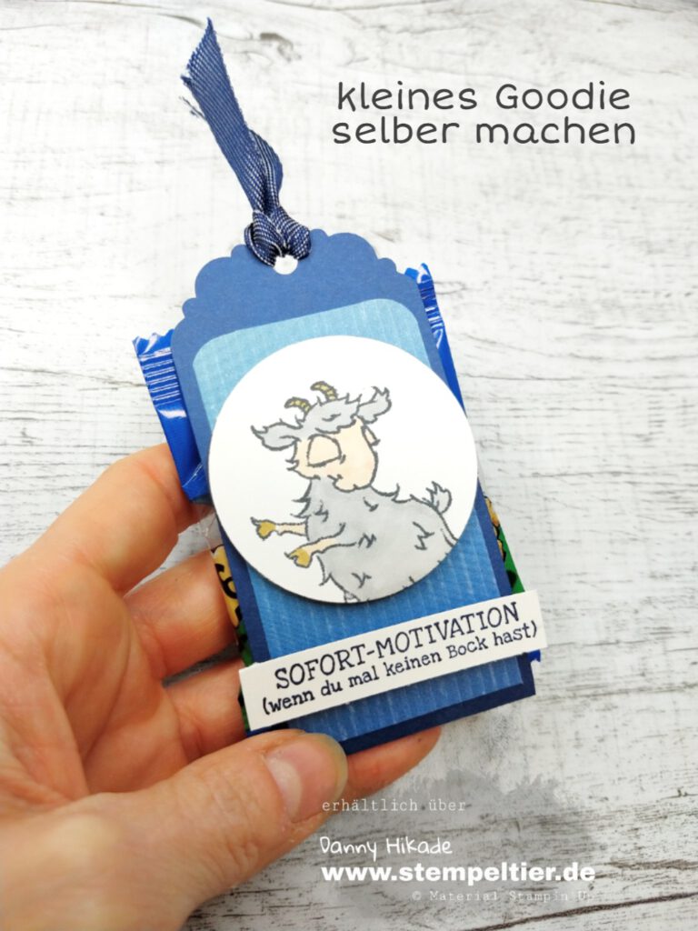 goodie verpackung anhängerstanze stempeltier stampin up video tutorial selber machen sofortmotivation