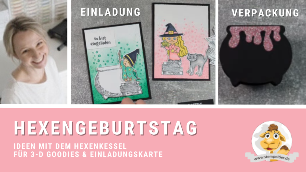 Video Stempeltier anleitung stampin up hexengeburtstag einladung geburtstag DIY