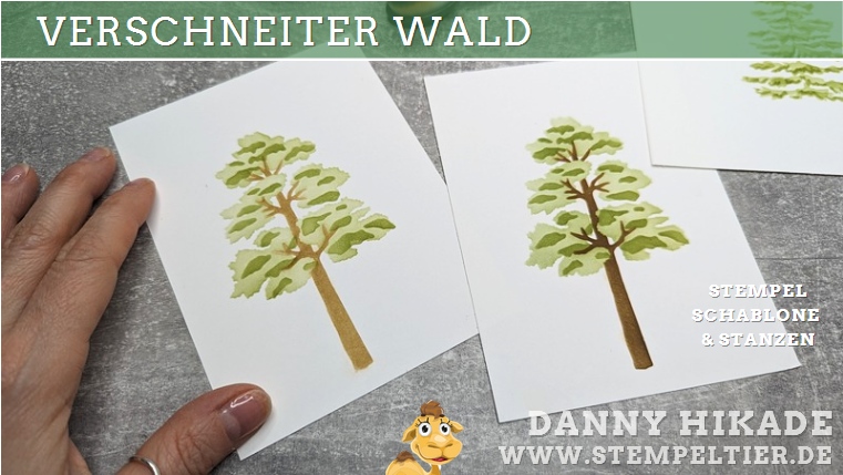 stampinup verschneiter wald online juli 2024 danny stempeltier baum bäume