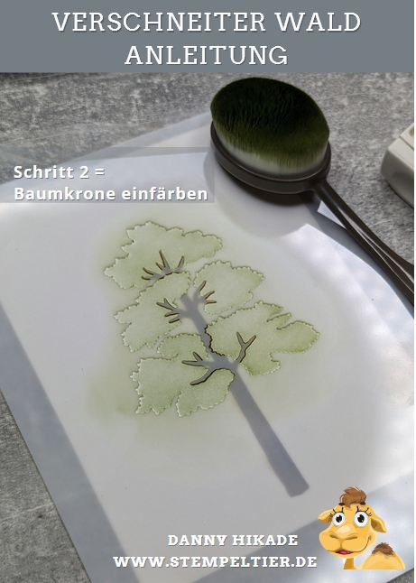 stampinup verschneiter wald online juli 2024 danny stempeltier blending pinsel schablone 2