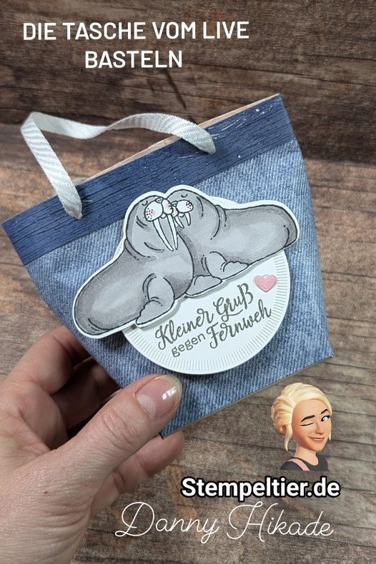 stampin up strandtasche anleitung tutorial kuschelgrüsse