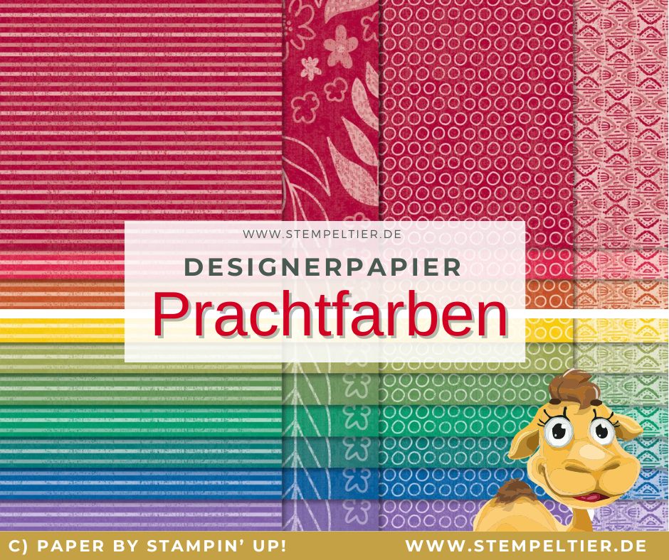 stampinup Designerpapier prachtfarben 2024