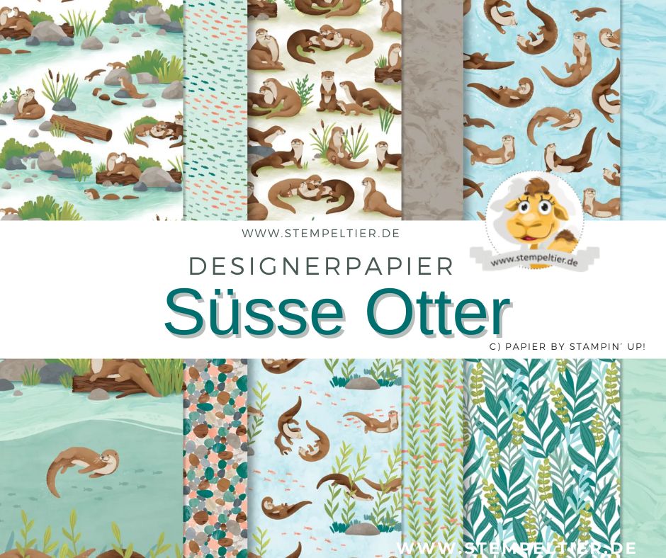 Designerpapier süsse otter online exclusive 2024