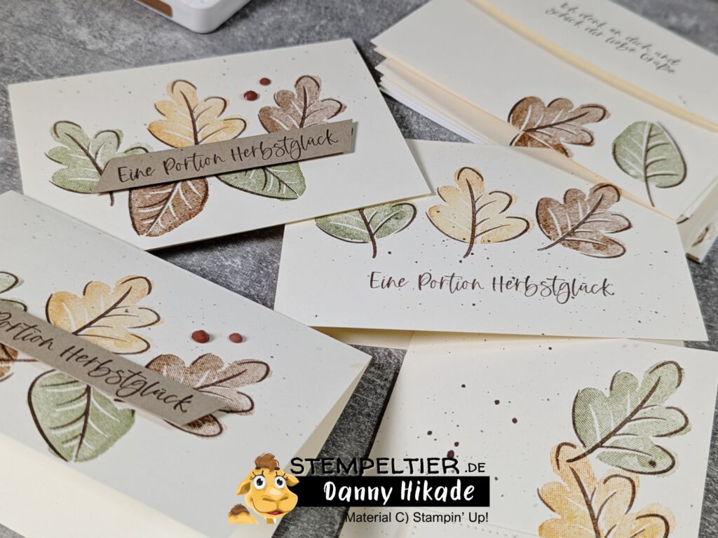 stampin up herbst caring leaves blätter stempeltier