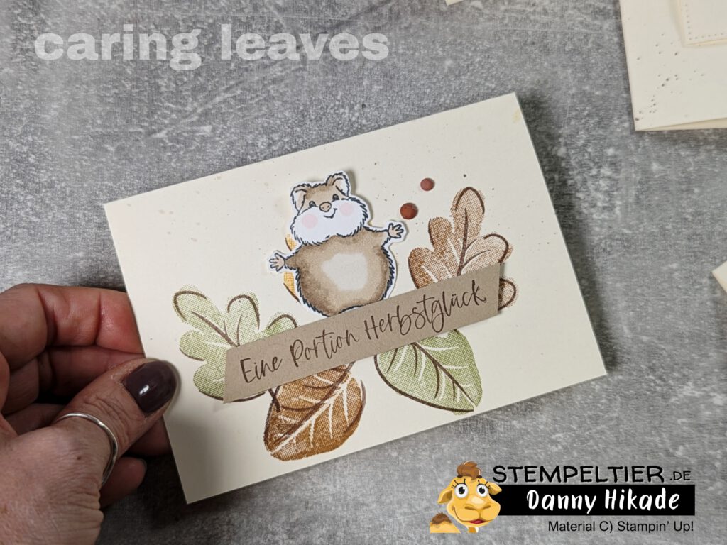 Caring leaves stampin up herbst