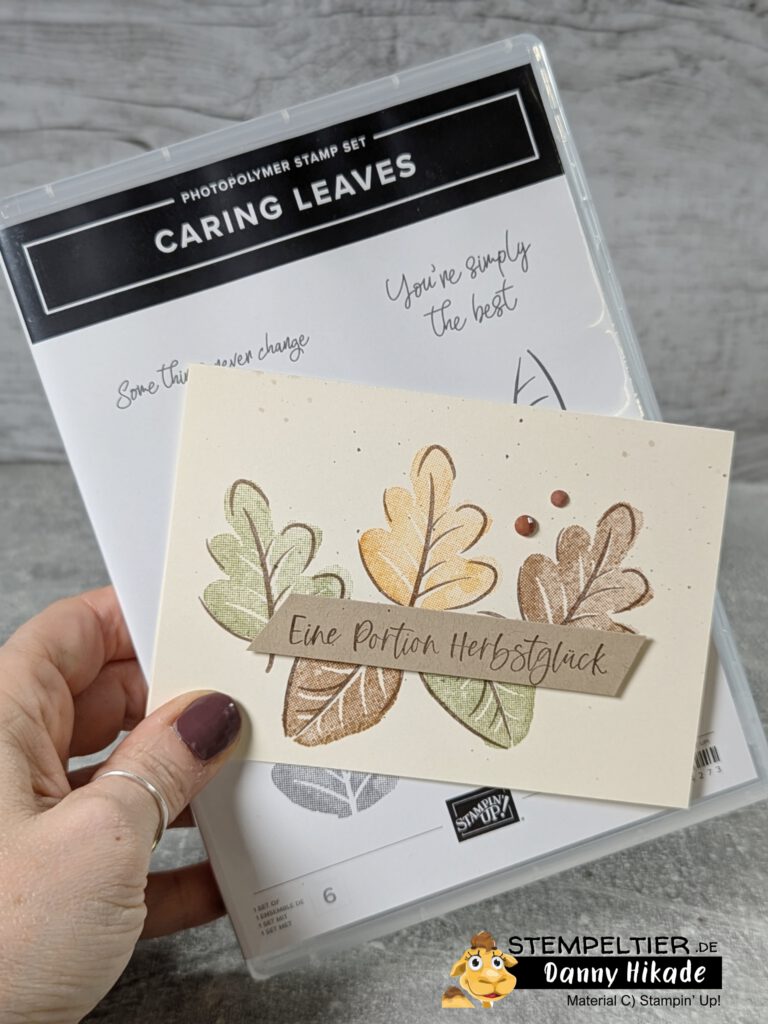 Caring leaves stampin up herbst