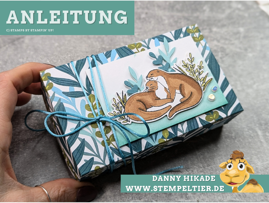 anleitung ottergrüße otterly awsome 2024 stampin up verpackung danny stempeltier