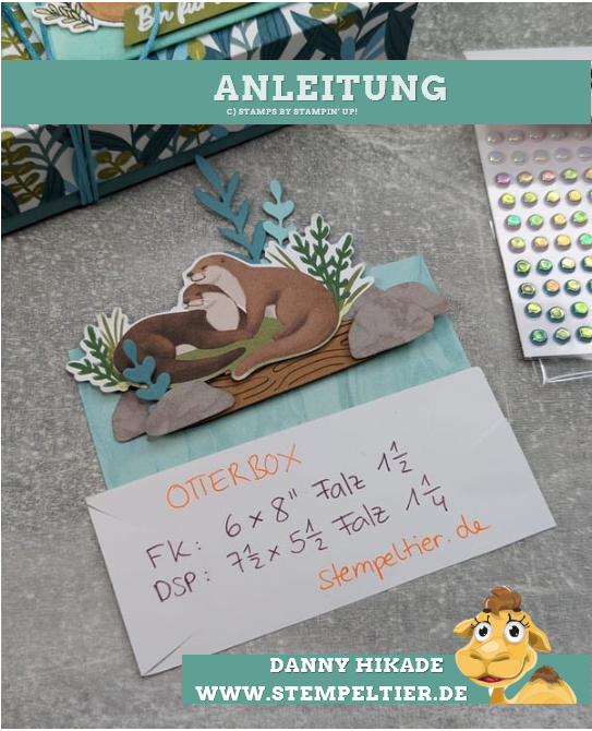 anleitung ottergrüße otterly awsome 2024 stampin up verpackung danny