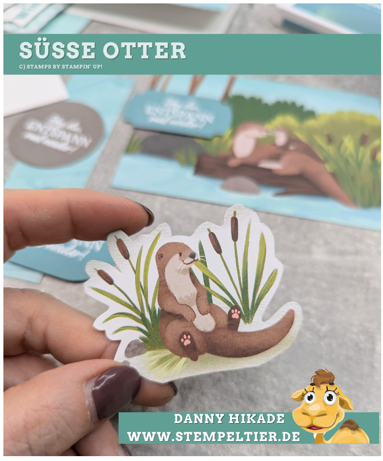 süsse ottergrüsse otterly awsome 2024 stampin up verpackung danny stempeltier