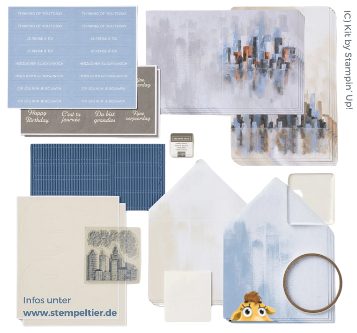 stampin up skyline 2024 kit kreativset kartenkit