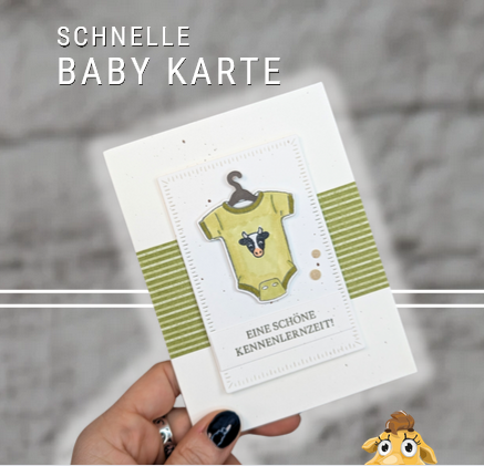 schnelle babykarte stempetlier