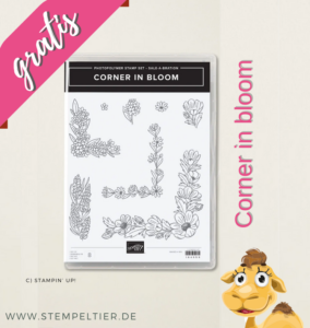 stampinup corner in bloom gratis SAB 2025