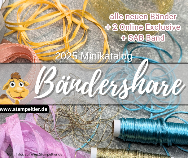 bändershare stampin up minikatalog 2025 stempeltier