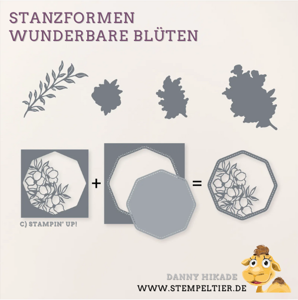 stampin up 2025 wunderbare blüten 164825 stanzformen