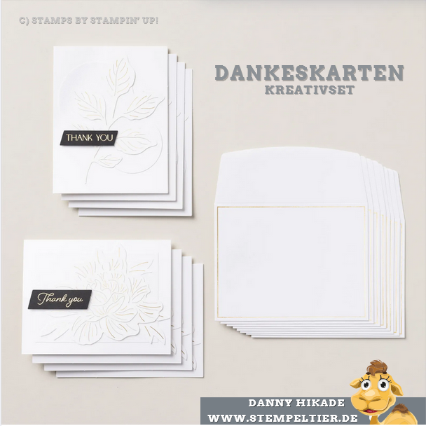 stampin up kreativset vielen dank dankeskarten hochzeit