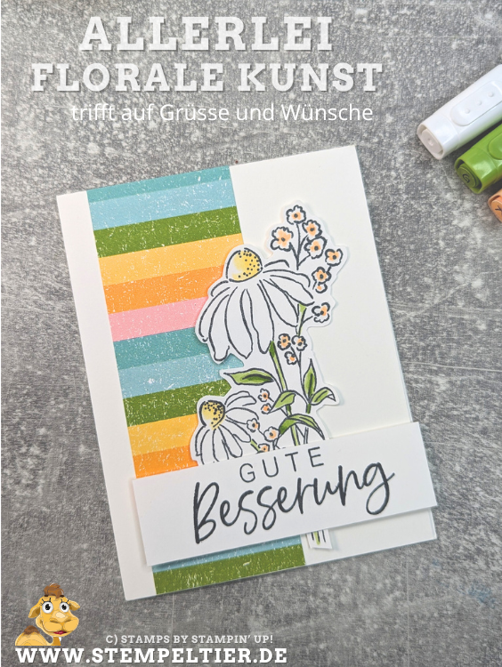 stampin up mixed florals allerlei kunst tulpen gute besserung