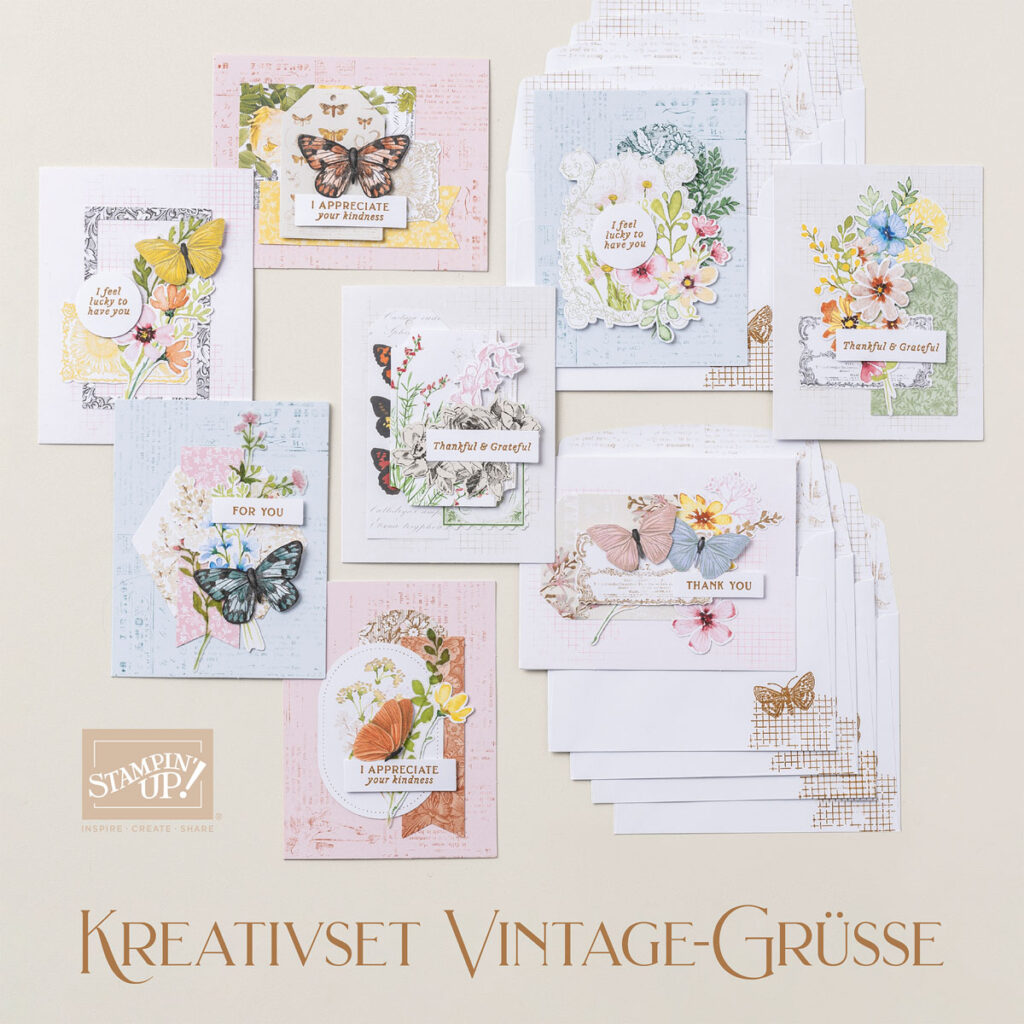 kreativset vintage grüße stampin up stempeltier