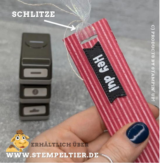 stampin up stanzen schlitze und löcher anhänger mit Dank 2025 tags of thanks